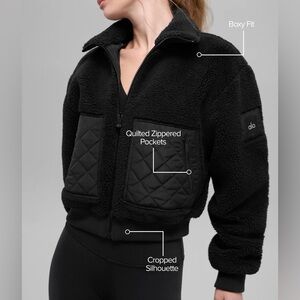 Alo herpa Edge Bomber Women Black size S (4-6) Jacket